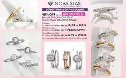 Boscov's LAB GROWN DIAMOND RINGS offer