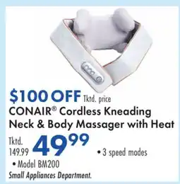 Boscov's CONAIR Cordless Kneading Neck & Body Massager with Heat offer