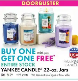 Boscov's YANKEE CANDLE offer