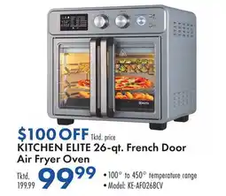 Boscov's KITCHEN ELITE 26-qt. French Door Air Fryer Oven offer