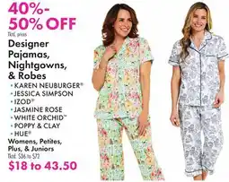 Boscov's Designer Pajamas, Nightgowns, & Robes offer