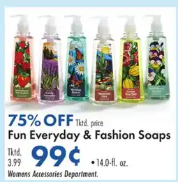 Boscov's Fun Everyday & Fashion Soaps offer