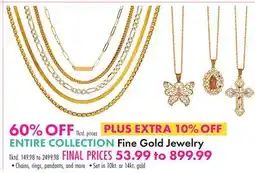 Boscov's Fine Gold Jewelry offer