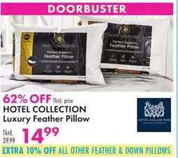 Boscov's HOTEL COLLECTION Luxury Feather Pillow offer