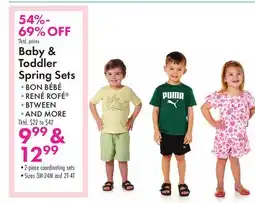 Boscov's Baby & Toddler Spring Sets offer