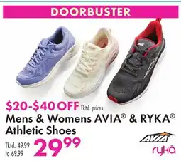 Boscov's Mens & Womens AVIA & RYKA Athletic Shoes offer