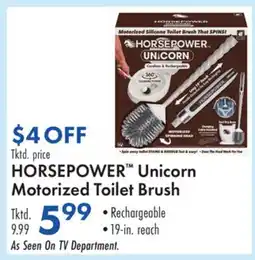 Boscov's HORSEPOWER Unicorn Motorized Toilet Brush offer