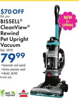 Boscov's BISSELL CleanView Rewind Pet Upright Vacuum offer