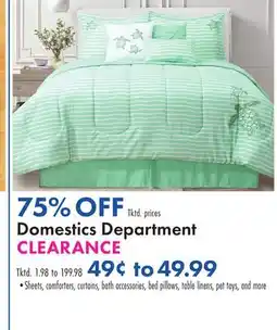 Boscov's Domestics Department offer