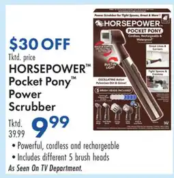 Boscov's HORSEPOWER Pocket Pony Power Scrubber offer