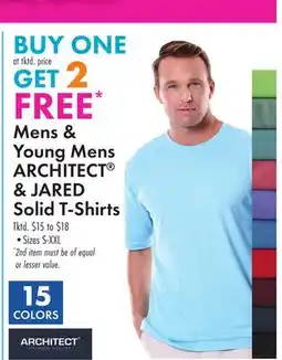Boscov's Mens & Young Mens ARCHITECT & JARED Solid T-Shirts offer