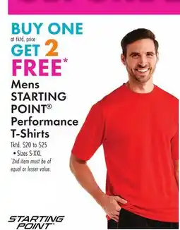 Boscov's Mens STARTING POINT Performance T-Shirts offer