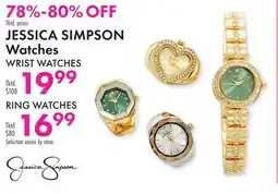 Boscov's JESSICA SIMPSON Watches WRIST WATCHES offer