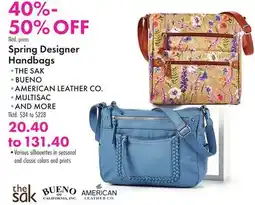 Boscov's Spring Designer Handbags offer