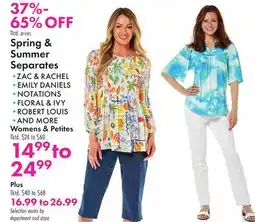 Boscov's Spring & Summer Separates offer