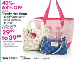 Boscov's Trendy Handbags offer