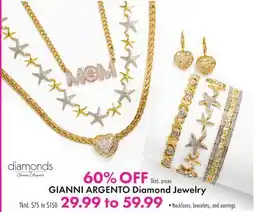 Boscov's GIANNI ARGENTO Diamond Jewelry offer