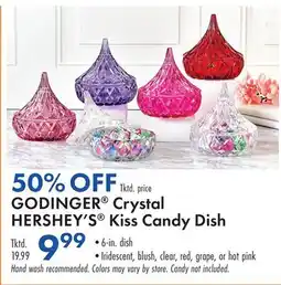 Boscov's GODINGER Crystal HERSHEY'S Kiss Candy Dish offer