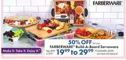 Boscov's FARBERWARE Build-A-Board Serveware offer