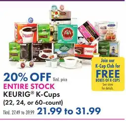 Boscov's KEURIG K-Cups offer