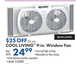 Boscov's COOL LIVING 9-in. Window Fan offer