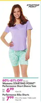 Boscov's Womens STARTING POINT Performance Short-Sleeve Tees offer