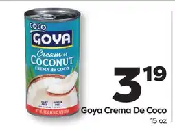 Weis Markets Goya Crema De Coco offer