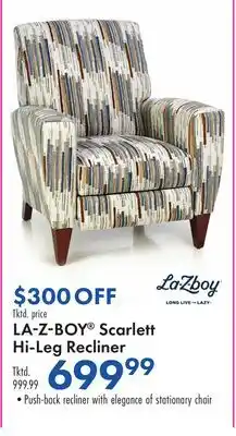 Boscov's LA-Z-BOY Scarlett Hi-Leg Recliner offer