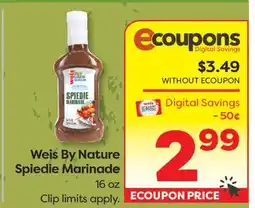 Weis Markets Weis By Nature Spiedie Marinade offer