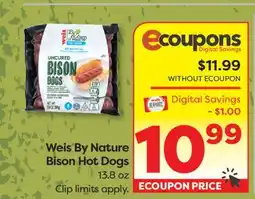 Weis Markets Weis By Nature Bison Hot Dogs offer
