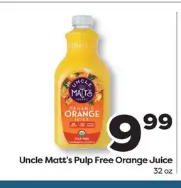 Weis Markets Uncle Matt's Pulp Free Orange Juice offer