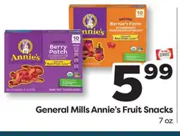 Weis Markets General Mills Annie's Fruit Snacks offer