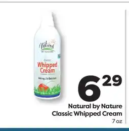 Weis Markets Natural by Nature Classic Whipped Cream offer