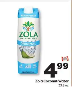 Weis Markets Zola Coconut Water offer