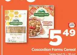 Weis Markets Cascadian Farms Cereal offer