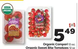 Weis Markets Organic Campari 12 oz Organic Sweet Bite Tomatoes 12 oz offer