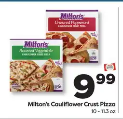 Weis Markets Milton's Cauliflower Crust Pizza offer