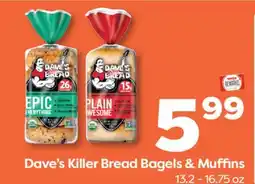 Weis Markets Dave's Killer Bread Bagels & Muffins offer