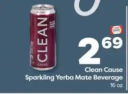 Weis Markets Clean Cause Sparkling Yerba Mate Beverage offer
