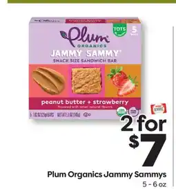 Weis Markets Plum Organics Jammy Sammys offer