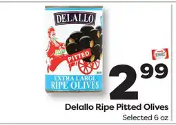 Weis Markets Delallo Ripe Pitted Olives offer