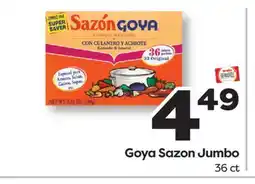 Weis Markets Goya Sazon Jumbo offer