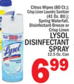 C Town LYSOL DISINFECTANT SPRAY 12.5 Oz. Can offer
