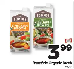 Weis Markets Bonafide Organic Broth offer