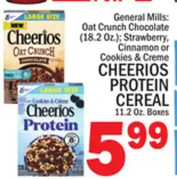 C Town CHEERIOS PROTEIN CEREAL 11.2 Oz. Boxes offer