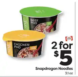 Weis Markets Snapdragon Noodles offer