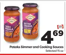 Weis Markets Pataks Simmer and Cooking Sauces offer