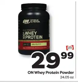 Weis Markets ON Whey Protein Powder offer