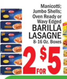C Town BARILLA LASAGNE offer