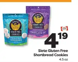 Weis Markets Siete Gluten Free Shortbread Cookies offer